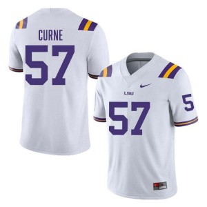 Men Carius Curne White LSU Tigers #57 College Football NCAA Jersey 927073-991