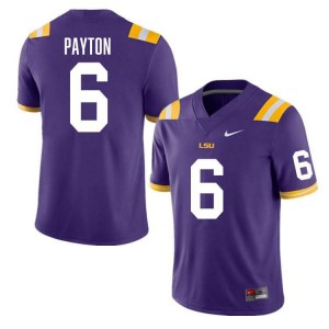 Mens Patrick Payton Purple LSU Tigers #6 College Football Limited Jersey 122681-263