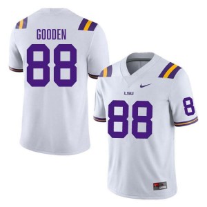 Men Bernard Gooden White LSU Tigers #88 College Football 2024 Jersey 741338-187