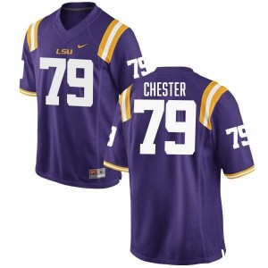 Men DJ Chester Purple LSU Tigers #79 College Football Alumni Jersey 790089-701