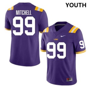 Youth Sydir Mitchell Purple LSU Tigers #99 College Football NCAA Jersey 302732-606