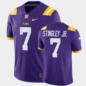 Mens Derek Stingley Jr. Purple LSU Tigers #7 College Football Jersey 841950-778