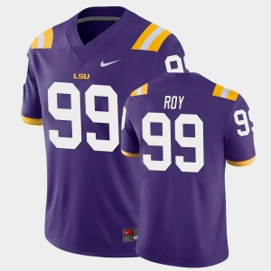 Men's Jaquelin Roy Purple LSU Tigers #99 Game Jersey 733079-306