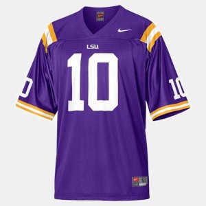 Men's Joseph Addai Purple LSU Tigers #10 College Football Jersey 378645-220