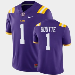 Mens Kayshon Boutte Purple LSU Tigers #1 College Football Game Jersey 553486-240