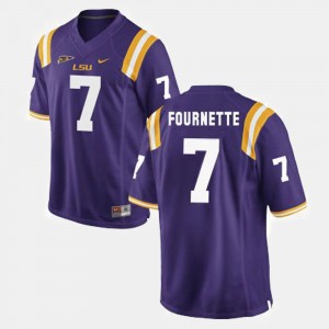 Men Leonard Fournette Purple LSU Tigers #7 College Football Jersey 756599-930