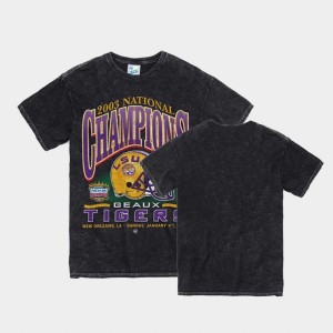 Mens Black LSU Tigers Vintage Tubular 2003 National Championship T-Shirt 660996-604