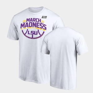 Men's White LSU Tigers 2021 March Madness Ticket T-Shirt 931958-841