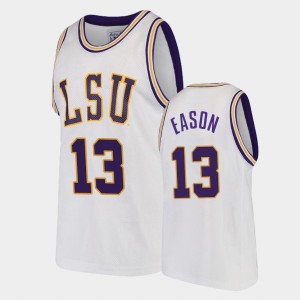 Mens Tari Eason White LSU Tigers #13 College Basketball 2021 transfer Jersey 510738-505