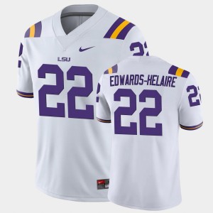 Men Clyde Edwards-Helaire White LSU Tigers #22 College Football Game Jersey 621659-691