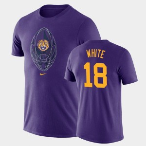 Men's Tre'Davious White Purple LSU Tigers #18 Football Icon Legend T-Shirt 181736-194