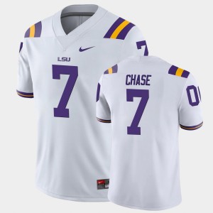 Mens Ja'Marr Chase White LSU Tigers #7 Game College Football Jersey 946905-324