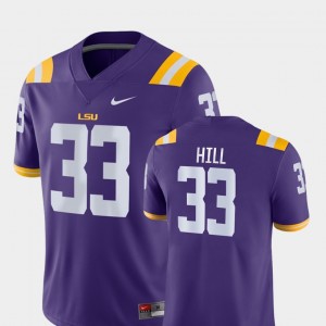 Men Jeremy Hill Purple LSU Tigers #33 Game College Football Jersey 291859-203
