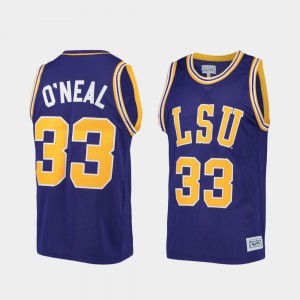 Men's Shaquille O'Neal Purple LSU Tigers #33 Alumni Limited College Basketball Jersey 775055-947
