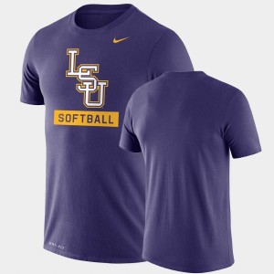 Men's Purple LSU Tigers Drop Legend Performance Softball T-Shirt 597818-976