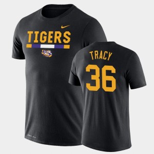Men Cole Tracy Black LSU Tigers #36 Team DNA Legend Performance T-Shirt 558029-248