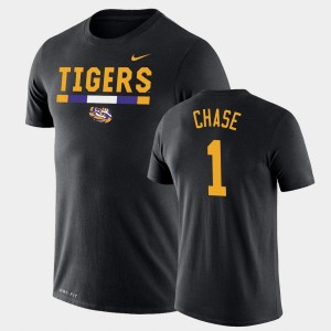 Mens Ja'Marr Chase Black LSU Tigers #1 Team DNA Legend Performance T-Shirt 978869-992