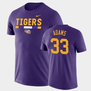 Men's Jamal Adams Purple LSU Tigers #33 Team DNA Legend Performance T-Shirt 650056-384
