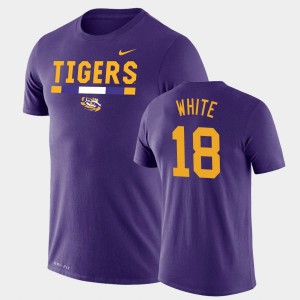 Men's Tre'Davious White Purple LSU Tigers #18 Team DNA Legend Performance T-Shirt 143476-164
