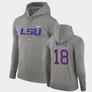 Men's Tre'Davious White Gray LSU Tigers #18 Facility Performance Pullover Hoodie 276809-794