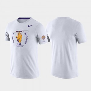 Mens White LSU Tigers Rivalry Tri-Blend Performance T-Shirt 684562-571