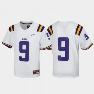 Youth White LSU Tigers #9 Untouchable Football Jersey 854352-581