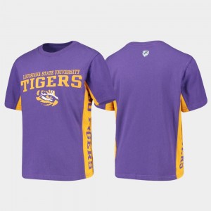 Youth Purple LSU Tigers Side Bar T-Shirt 969939-276